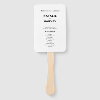 Modern minimalistisch weddenschap Hand Fan Handwaaier