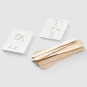 Modern minimalistisch weddenschap Hand Fan Handwaaier (Niet-gemonteerd)