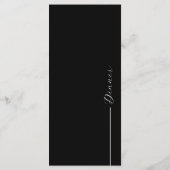 Modern Minimalistisch Weddenschap Menu (Achterkant)