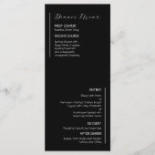 Modern Minimalistisch Weddenschap Menu (Voorkant)