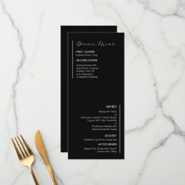 Modern Minimalistisch Weddenschap Menu