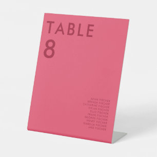 Modern minimalistisch weddenschapsnummer reclamebord met voetstuk