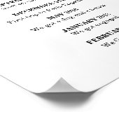 Modern Minimalistisch Welkom Liefdesverhaal Trouwb Poster (Hoek)