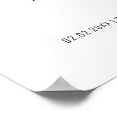 Modern minimalistisch welkomstbord voor eenvoudige poster (Hoek)