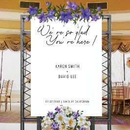 Modern minimalistisch welkomstbord voor eenvoudige poster