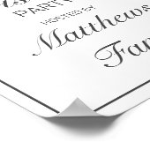 Modern minimalistisch welkomstteken voor prettige poster (Hoek)