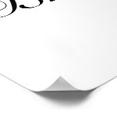 Modern minimalistisch wit Vrijgezellenfeest - Foto Poster (Hoek)