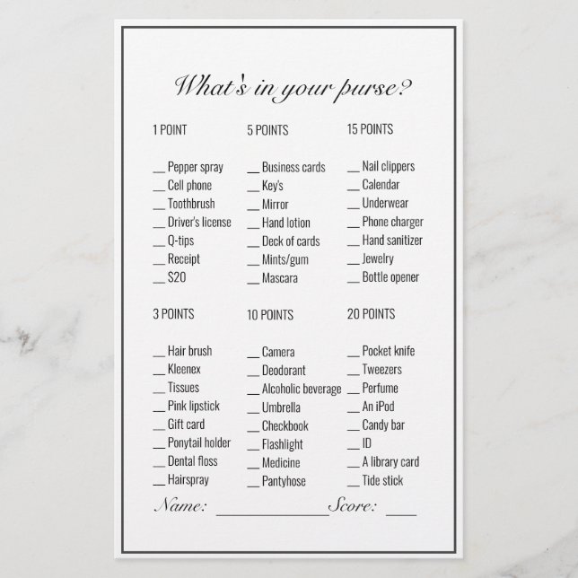 Modern minimalistisch wit Vrijgezellenfeest Purse  (Voorkant)