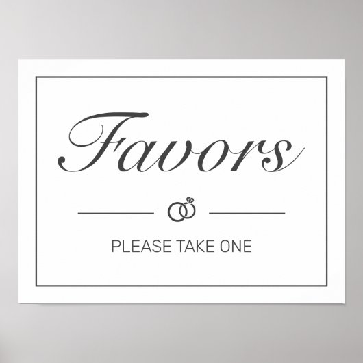 Modern minimalistisch witstembord poster (Voorkant)