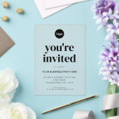 Modern minimalistisch zakelijk evenement acryl uitnodigingen (Insitu (Huwelijk))