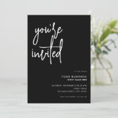 Modern minimalistisch zakelijk evenement kaart (Staand voorkant)