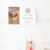 Modern Minimalistisch Zakelijk Logo Foto Professio Spandoek (Insitu)
