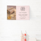 Modern Minimalistisch Zakelijk Logo Foto Professio Spandoek (Insitu)