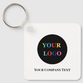 Modern Minimalistisch Zakelijk Logo op Maat Sleutelhanger
