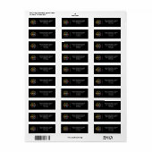 Modern minimalistisch zakelijk Logo-retouradres Etiket (Full Sheet)