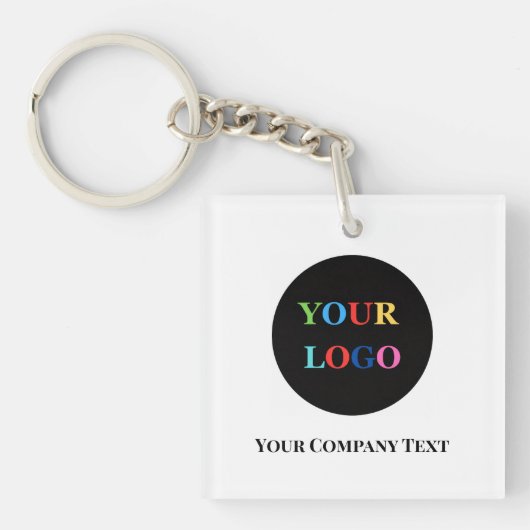 Modern Minimalistisch Zakelijk Logo Sleutelhanger (Voorkant)