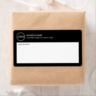 Modern Minimalistisch Zakelijk Logo Verzendlabel