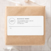 Modern Minimalistisch Zakelijk Logo Verzendlabel (Insitu)