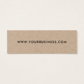 Modern minimalistisch zakkraft Label ophangen Mini Visitekaartjes (Achterkant)