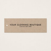 Modern minimalistisch zakkraft Label ophangen Mini Visitekaartjes (Voorkant)