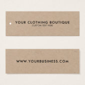 Modern minimalistisch zakkraft Label ophangen Mini Visitekaartjes (Voorkant /achterkant)
