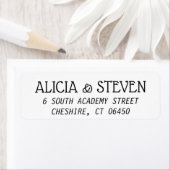 modern minimalistisch zelfklevend etiket (Insitu)