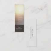 Modern minimalistisch Zen Glow Mini-Visitekaartje Mini Visitekaartje (Voorkant / Achterkant)