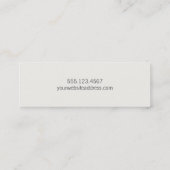 Modern minimalistisch Zen Glow Mini-Visitekaartje Mini Visitekaartje (Achterkant)