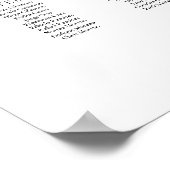 Modern minimalistisch zitplan voor 20 tafels poster (Hoek)