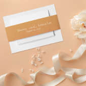 Modern Minimalistisch Zonsondergang Herfst Monogra Uitnodigingen Wikkel