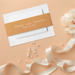 Modern Minimalistisch Zonsondergang Herfst Monogra Uitnodigingen Wikkel