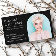 Modern minimalistisch zwart boogfoto lijst