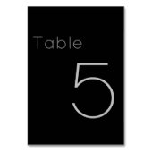 Modern minimalistisch zwart en grijs kaart (Achterkant)