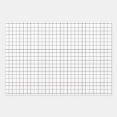 Modern minimalistisch zwart en wit inpakpapier vel (Voorkant 3)