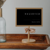 Modern minimalistisch | Zwart gereserveerd teken