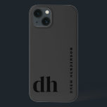 Modern minimalistisch zwart monogram Case-Mate iPhone case<br><div class="desc">De "Modern Minimalist Black Monogram Hoesje-Mate iPhone Case" is een goed voorbeeld van gepersonaliseerde iPhone hoesjes die geschikt zijn voor een geavanceerde stijl. Deze aangepaste iPhone-hoesjes zijn niet alleen trendy iPhone-hoesjes voor mannen, maar ook stijlvolle iPhone-hoesjes voor mannen, waardoor ze perfecte iPhone-hoesjes zijn voor mannen die elegantie waarderen. Ideaal als...</div>