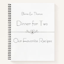 Modern Minimalistisch Zwart op Wit Recepten Organi