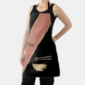 Modern minimalistisch zwart Schort in Aziatische s (Insitu)