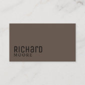 modern minimalistisch zwart visitekaartje (Voorkant)