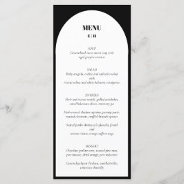 Modern Minimalistisch Zwart Wit Berichten Menu