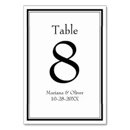 Modern minimalistisch zwart wit kaart