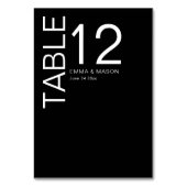 Modern minimalistisch zwart-wit kaart (Voorkant)