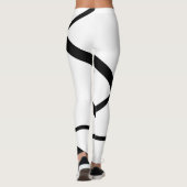 modern minimalistisch zwart-wit leggings (Achterkant)