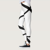 modern minimalistisch zwart-wit leggings (Links)