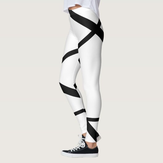 modern minimalistisch zwart-wit leggings (Links)