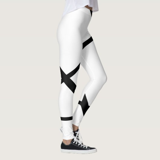 modern minimalistisch zwart-wit leggings (Rechts)