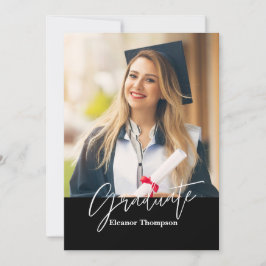 Modern minimalistisch: zwart-wit met foto kaart