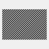 Modern minimalistisch zwart-wit patroon inpakpapier vel (Voorkant 3)