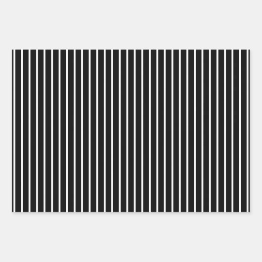 Modern minimalistisch zwart-wit patroon inpakpapier vel (Voorkant 2)