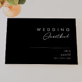 Modern minimalistisch | Zwarte bruiloft Gastenboek